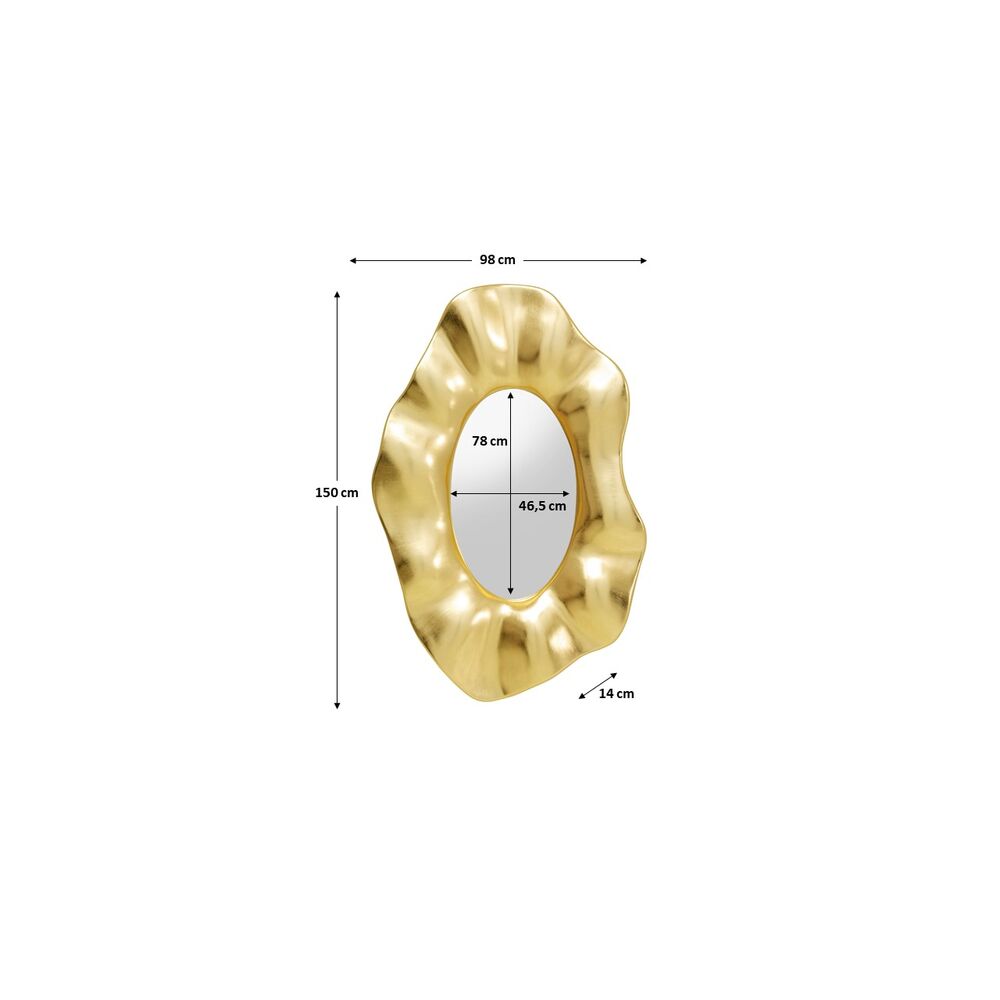 Wall Mirror Riley Gold 150x98cm