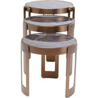 Coffee Table Perelli Brass (3/Set)