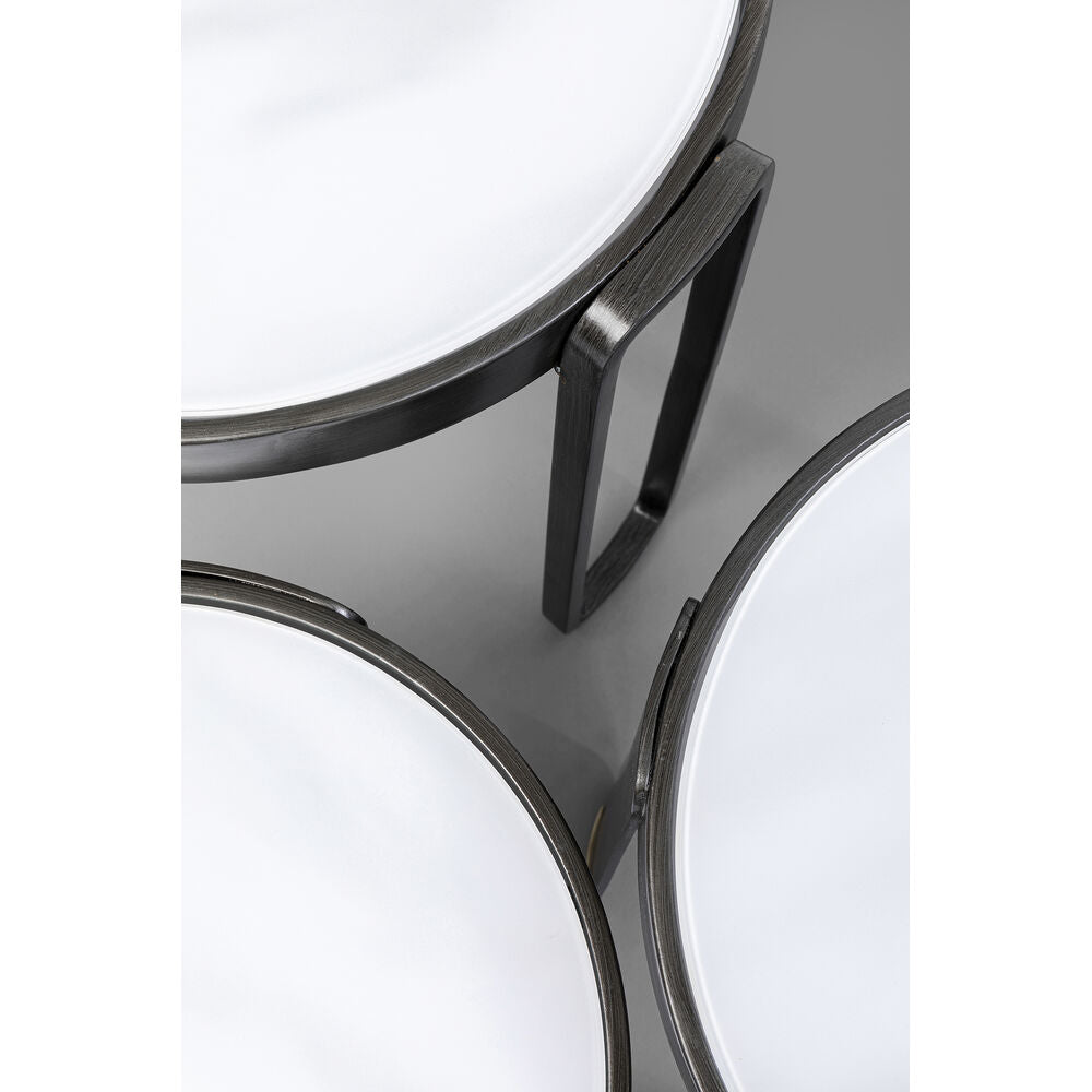 Coffee Table Perelli Black (3/Set)