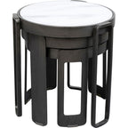 Coffee Table Perelli Black (3/Set)