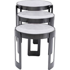 Coffee Table Perelli Black (3/Set)