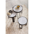 Coffee Table Perelli Black (3/Set)