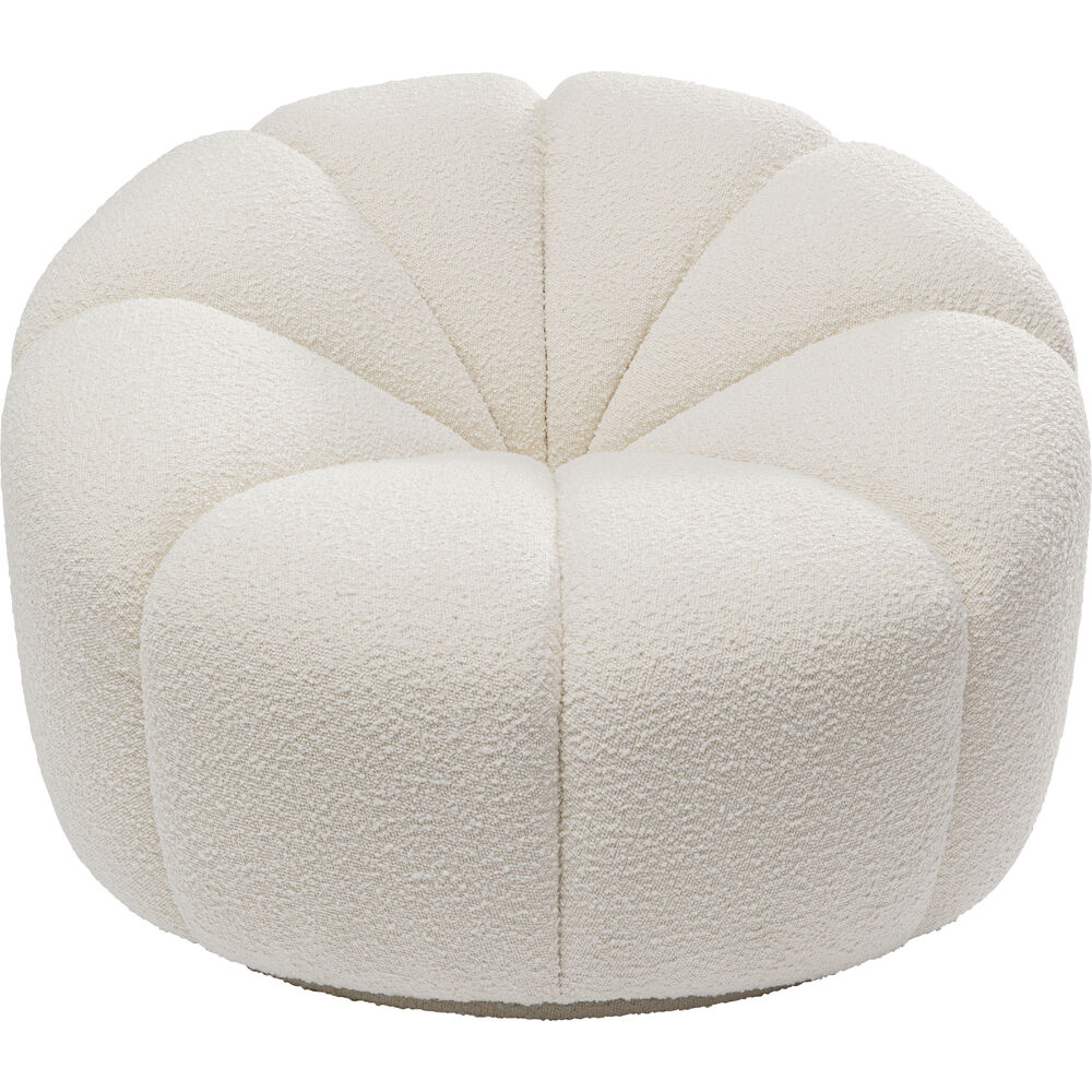 Swivel Armchair Peppo Lounge White