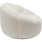 Swivel Armchair Peppo Lounge White