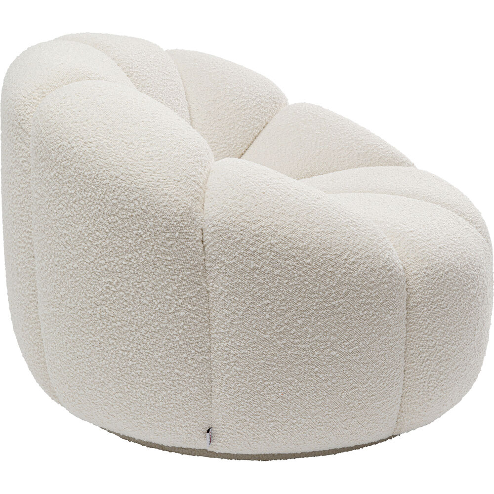 Swivel Armchair Peppo Lounge White