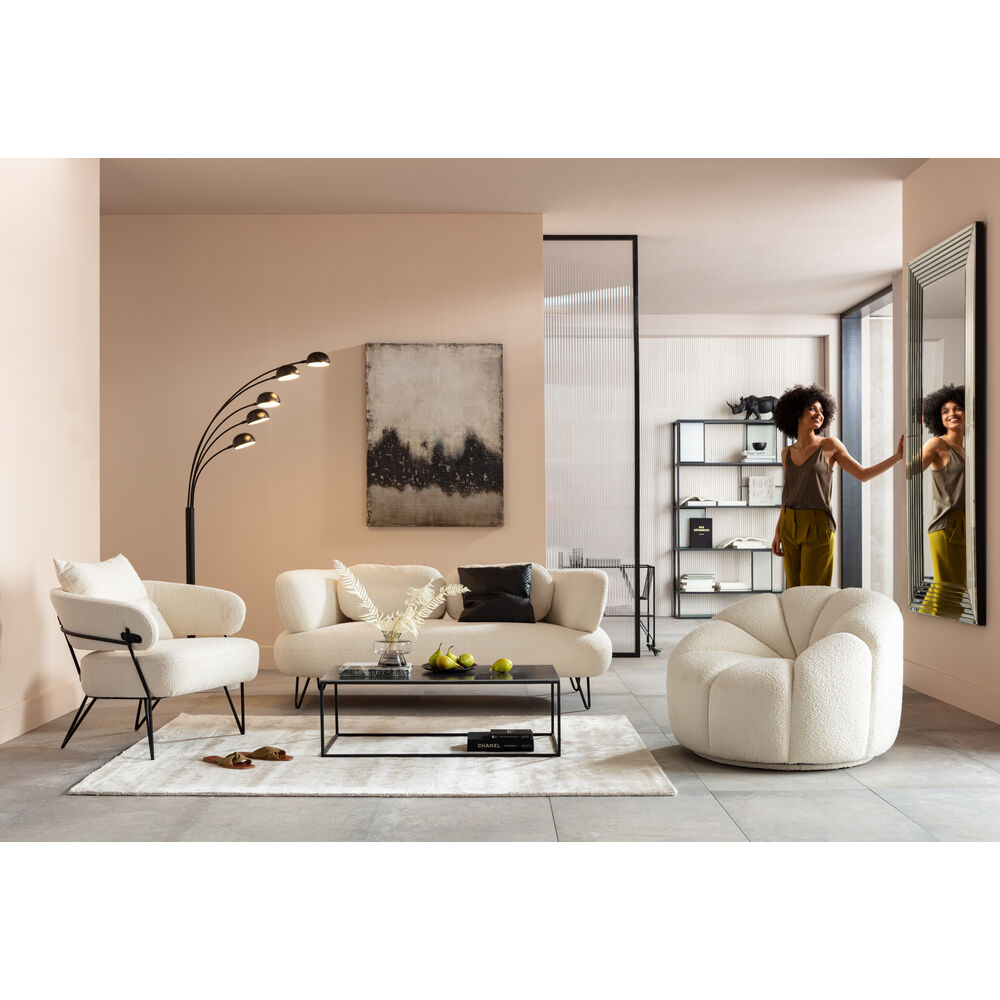 Swivel Armchair Peppo Lounge White