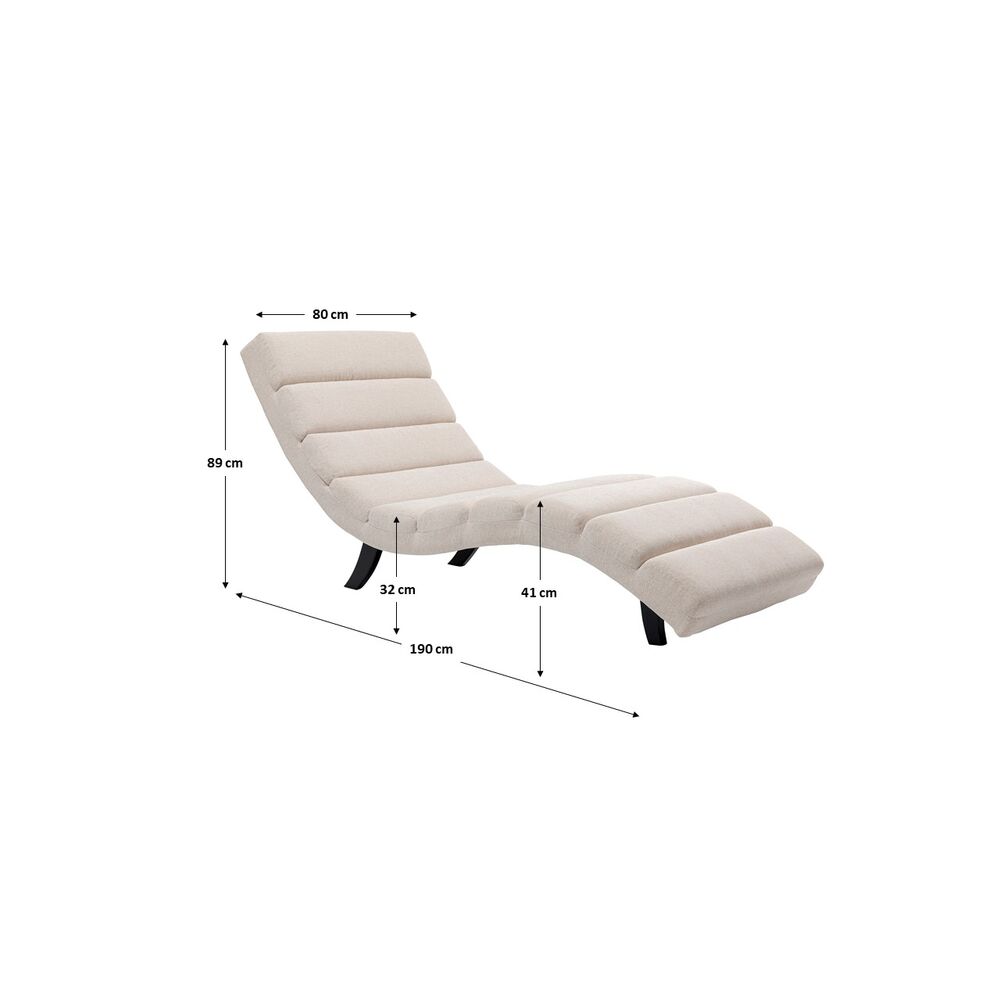 Relax Chair Balou Cream 190cm