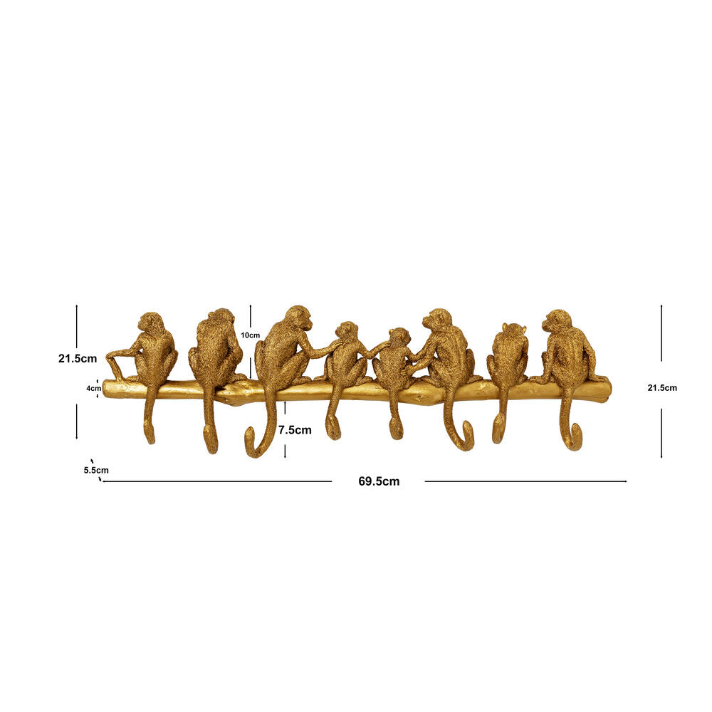 Wall Wardrobe Monkey Hook 70cm