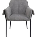 Chair with Armrest Bess Grey (2/Set)