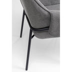 Chair with Armrest Bess Grey (2/Set)