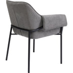 Chair with Armrest Bess Grey (2/Set)