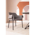Chair with Armrest Bess Grey (2/Set)