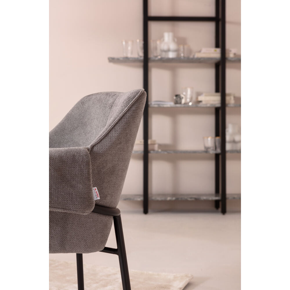 Chair with Armrest Bess Grey (2/Set)
