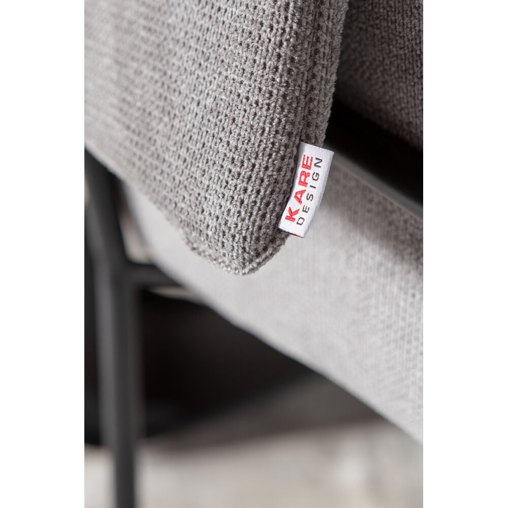 Chair with Armrest Bess Grey (2/Set)