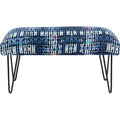 Bench Desna Patchwork Blue 80cm