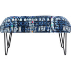 Bench Desna Patchwork Blue 80cm