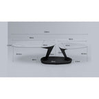Coffee Table Franklin Black 150x58cm