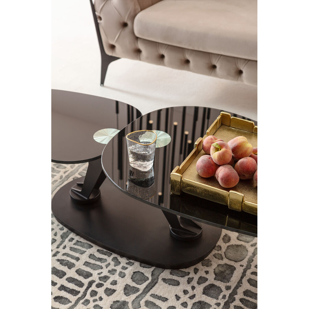 Coffee Table Franklin Black 150x58cm