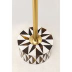 Side Table Domero Star Brown White Ø25cm
