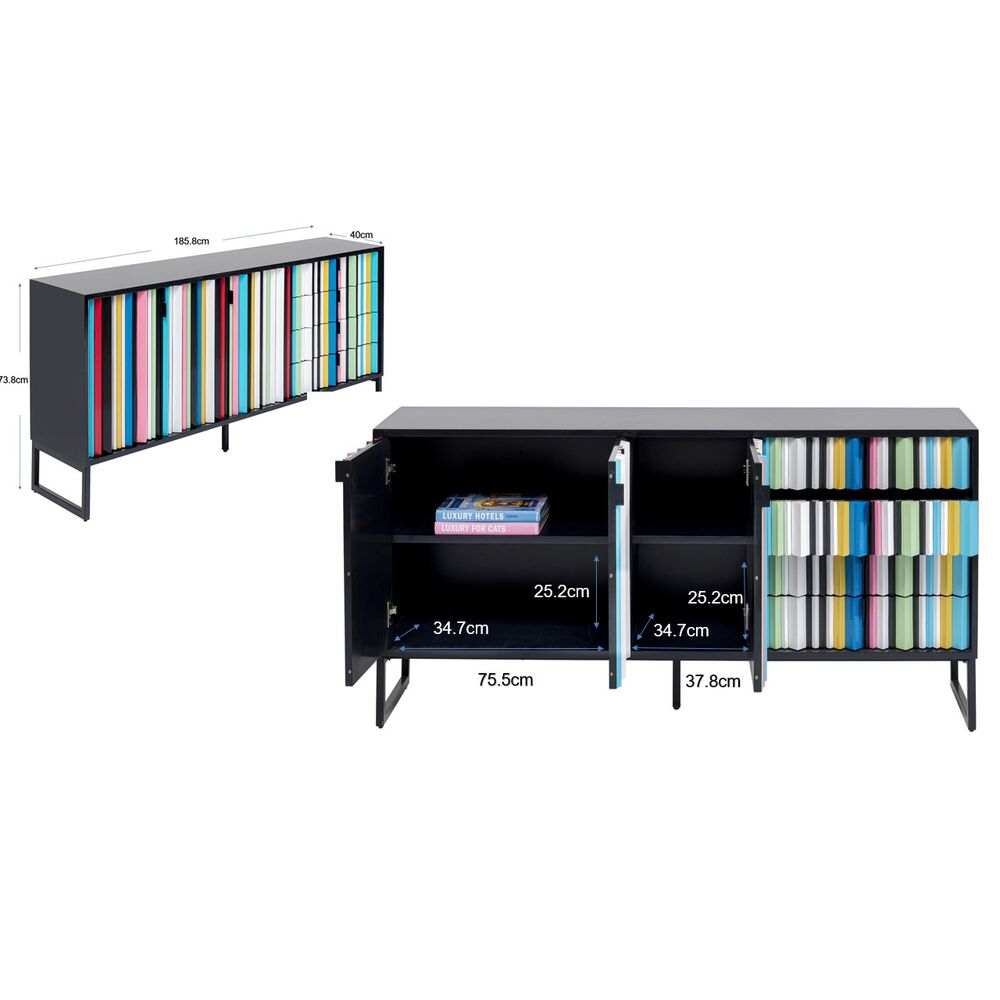Sideboard Concertina Colore 186x74cm