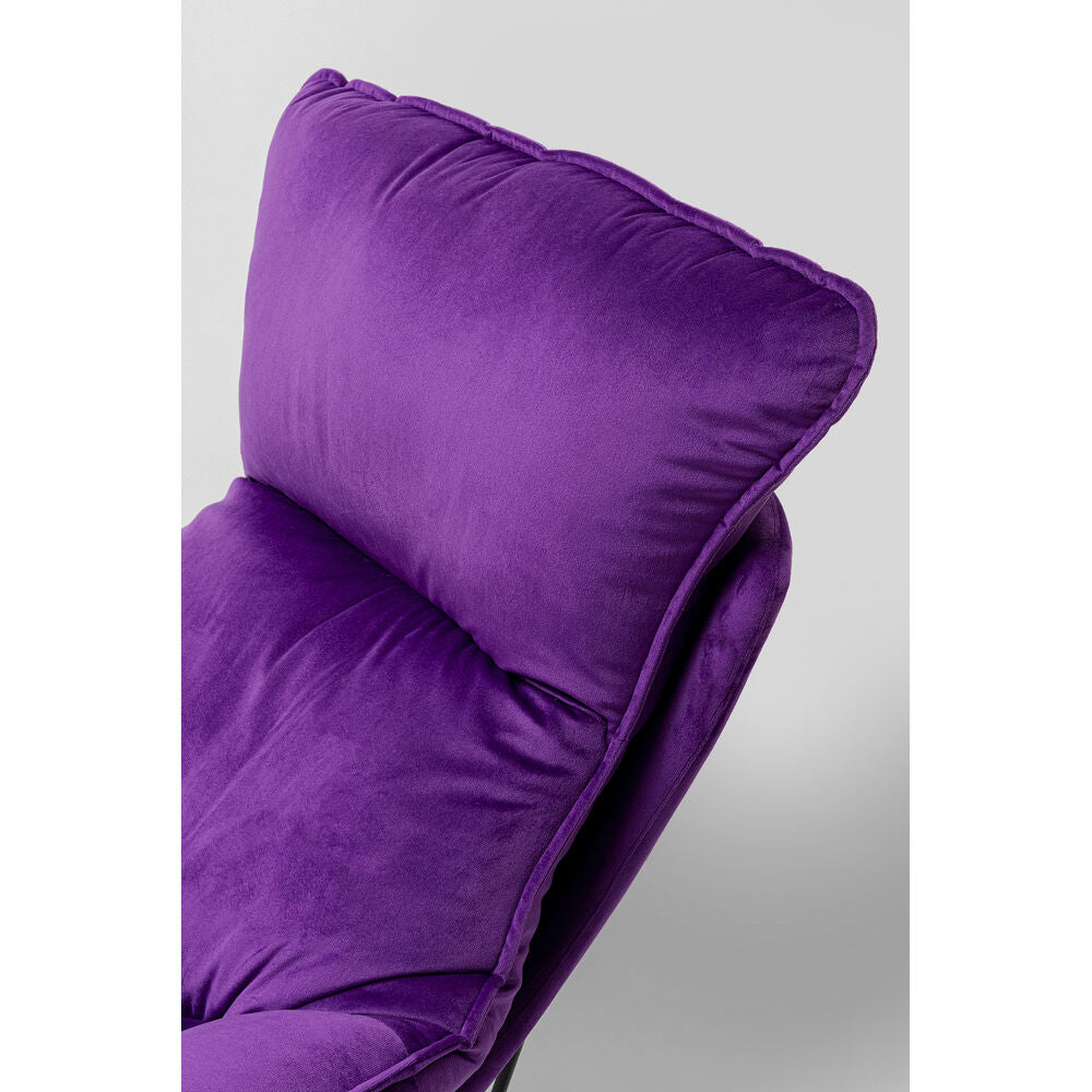 Armchair with Stool Snuggle Purple (2/