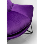 Armchair with Stool Snuggle Purple (2/