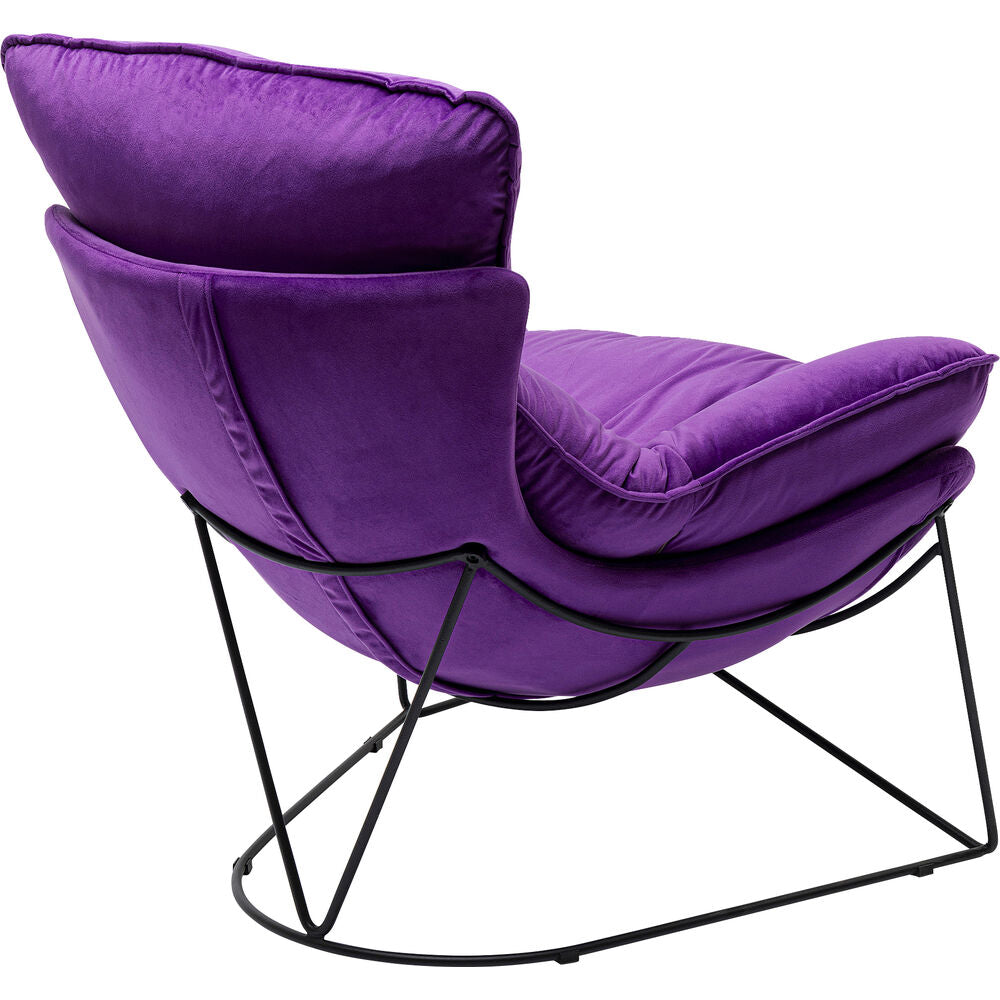 Armchair with Stool Snuggle Purple (2/
