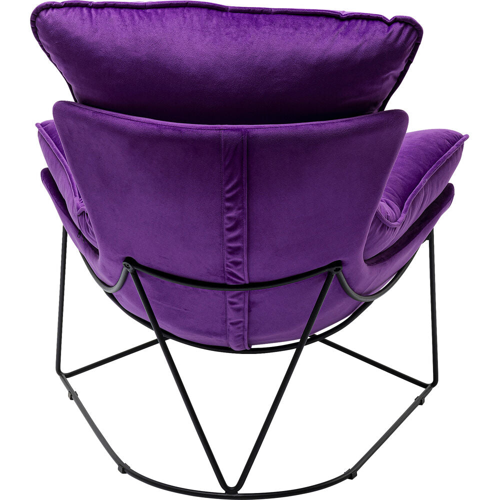 Armchair with Stool Snuggle Purple (2/