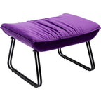 Armchair with Stool Snuggle Purple (2/