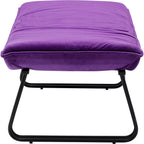 Armchair with Stool Snuggle Purple (2/