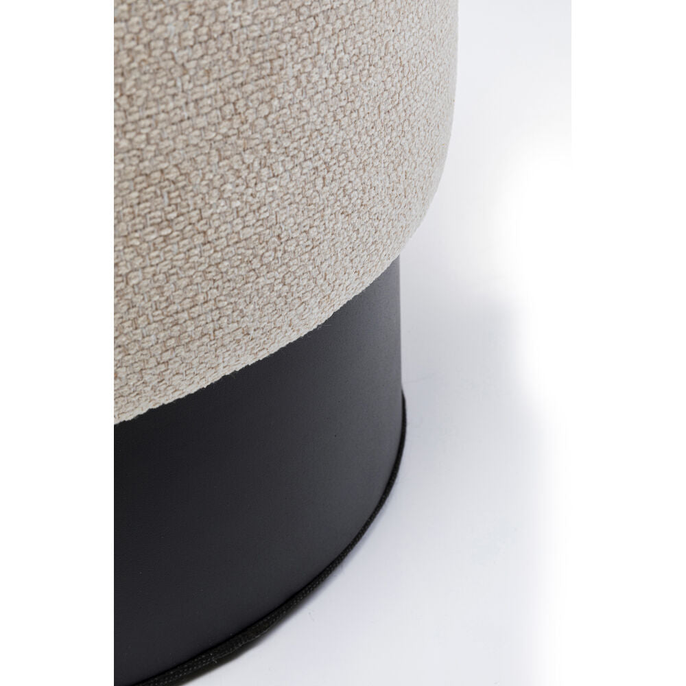 Stool Cherry Cream Black Ø36cm