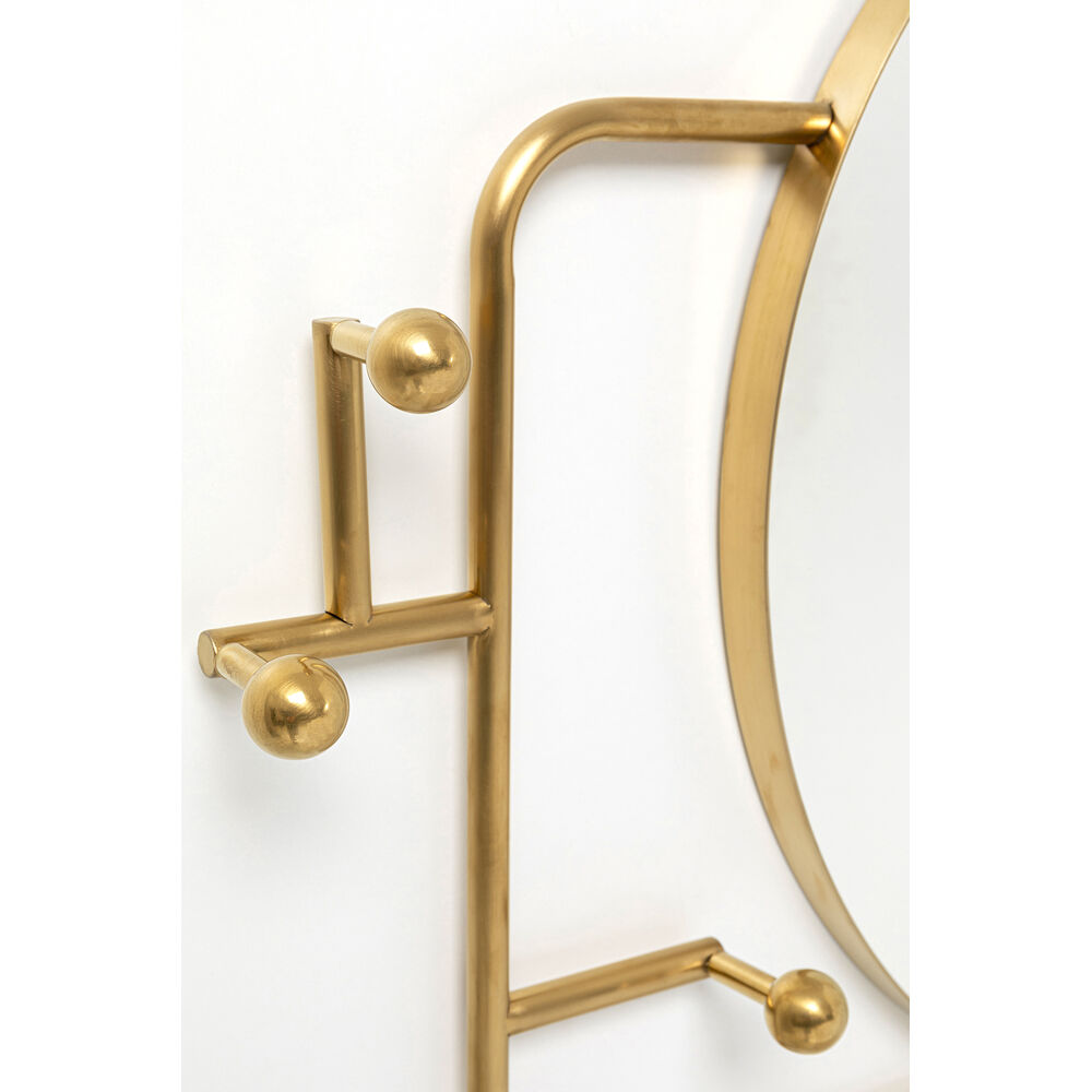 Coat Rack Tristan Mirror Ø65cm