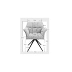 Swivel Chair Thinktank Beige (2/Set)