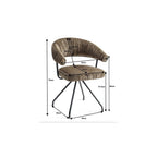 Swivel Chair Arabella Blue (2/Set)