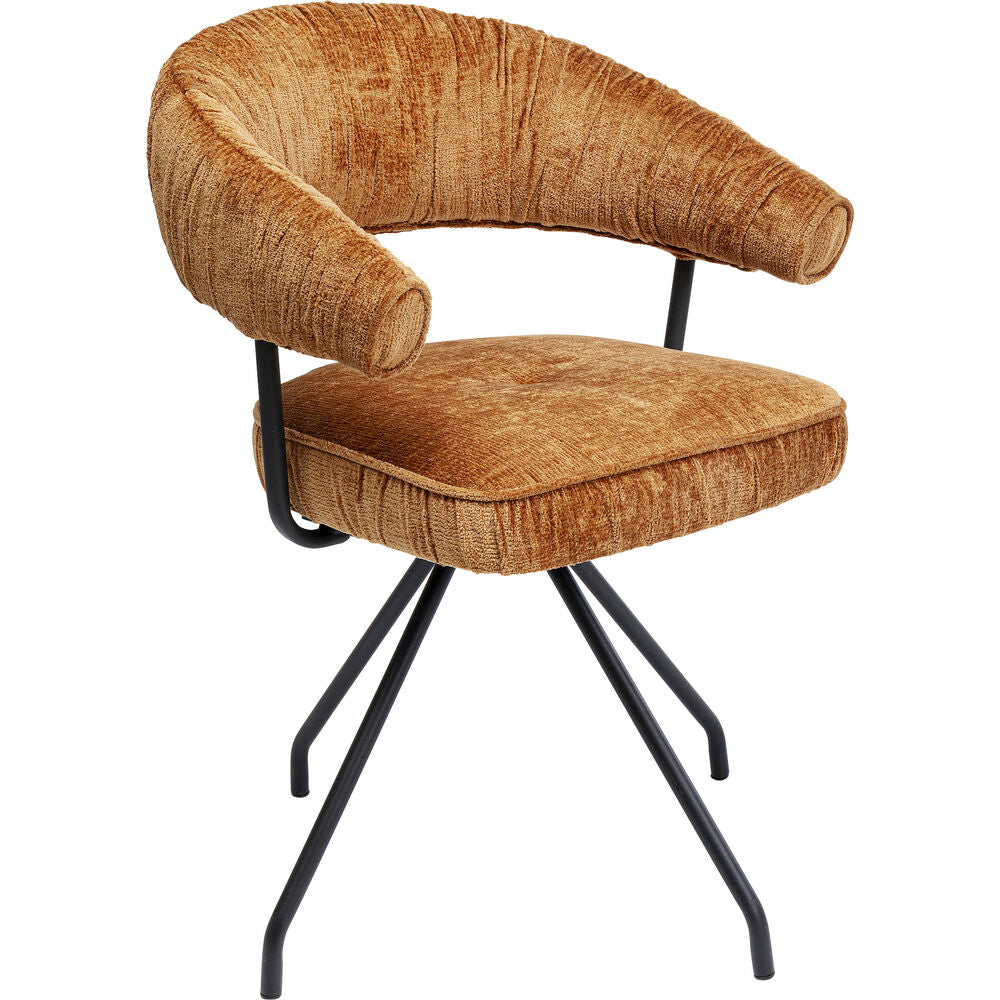 Swivel Chair Arabella Orange (2/Set)