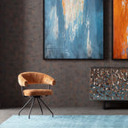 Swivel Chair Arabella Orange (2/Set)