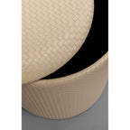Chest stool Venezia Storage Cream Ø40cm