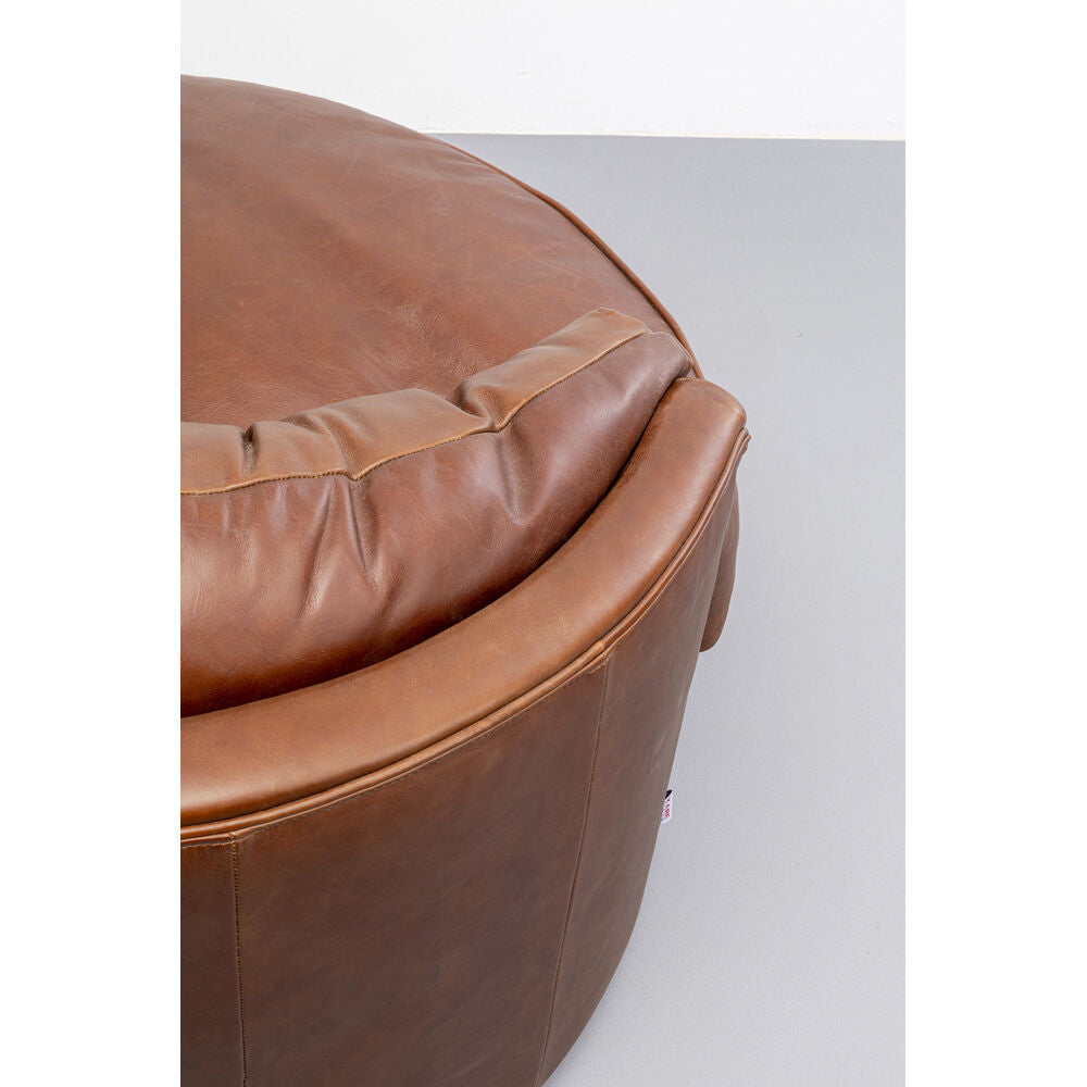 Swivel Armchair Music Hall Leather Brown