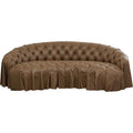 Sofa 3-Seater Drapes Leather 226cm