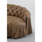 Sofa 3-Seater Drapes Leather 226cm