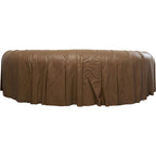 Sofa 3-Seater Drapes Leather 226cm
