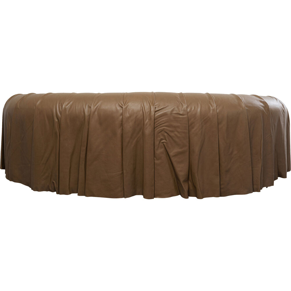Sofa 3-Seater Drapes Leather 226cm