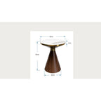 Cono ceramic side table Ø50cm