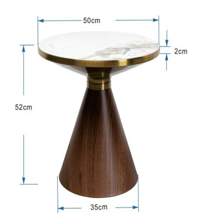 Cono ceramic side table Ø50cm