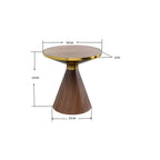 Coffee Table Cono Walnut Ø50cm