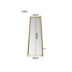 Wall Mirror Arezzo Brass Trapez 65(45)x160cm