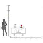 Decorative Vase Style Muse Flowers 34cm