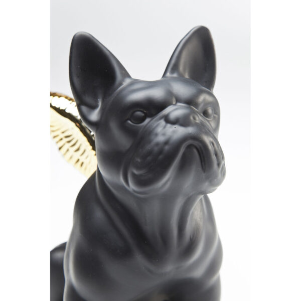 Deco Figurine Sitting Angel Dog Gold-B - Image 2