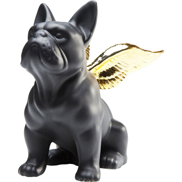 Deco Figurine Sitting Angel Dog Gold-B - Image 3