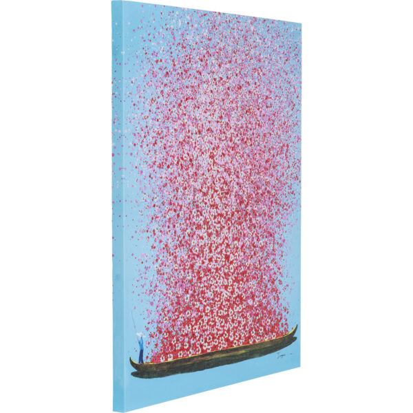 Picture Touched Flower Boat Blue Pink - Image 4